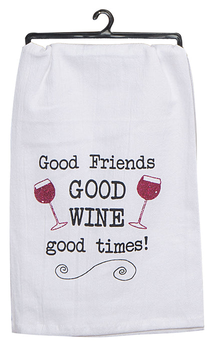Good Wine Krinkle Flour Sack Towel