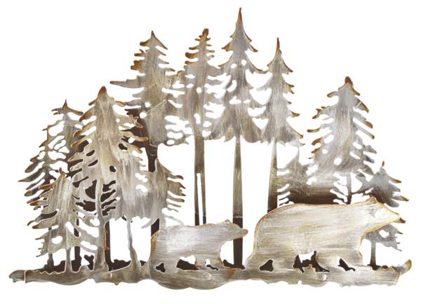 Frost Bear In Forest Wall Decor