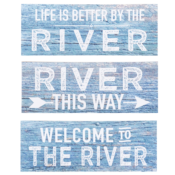 River Signs - 3 Options