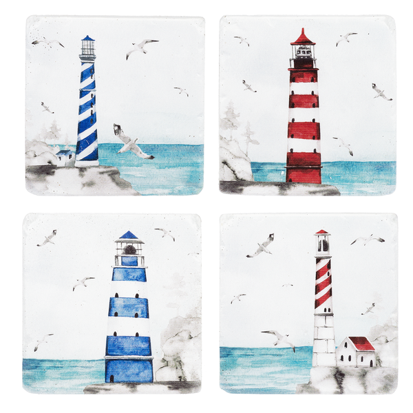 Lighthouse Coasters - Set of 4