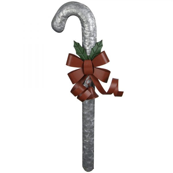 Candy Cain Galvanized with Bow