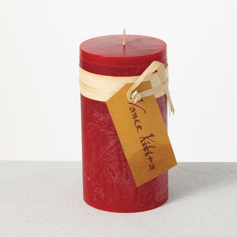 Pillar Timber Candles - 6 "