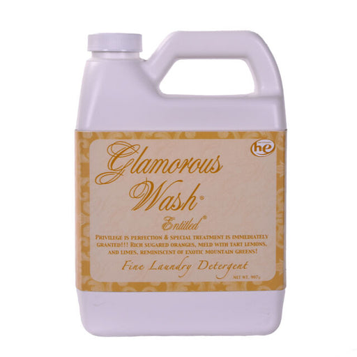 Glamorous Wash laundry detergent bottle on a white background