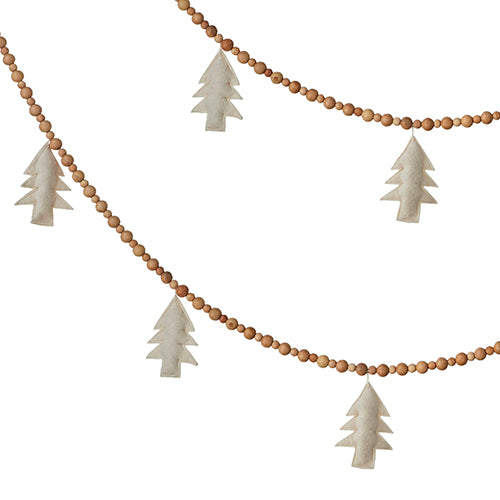 Felt Beaded Tree Garland