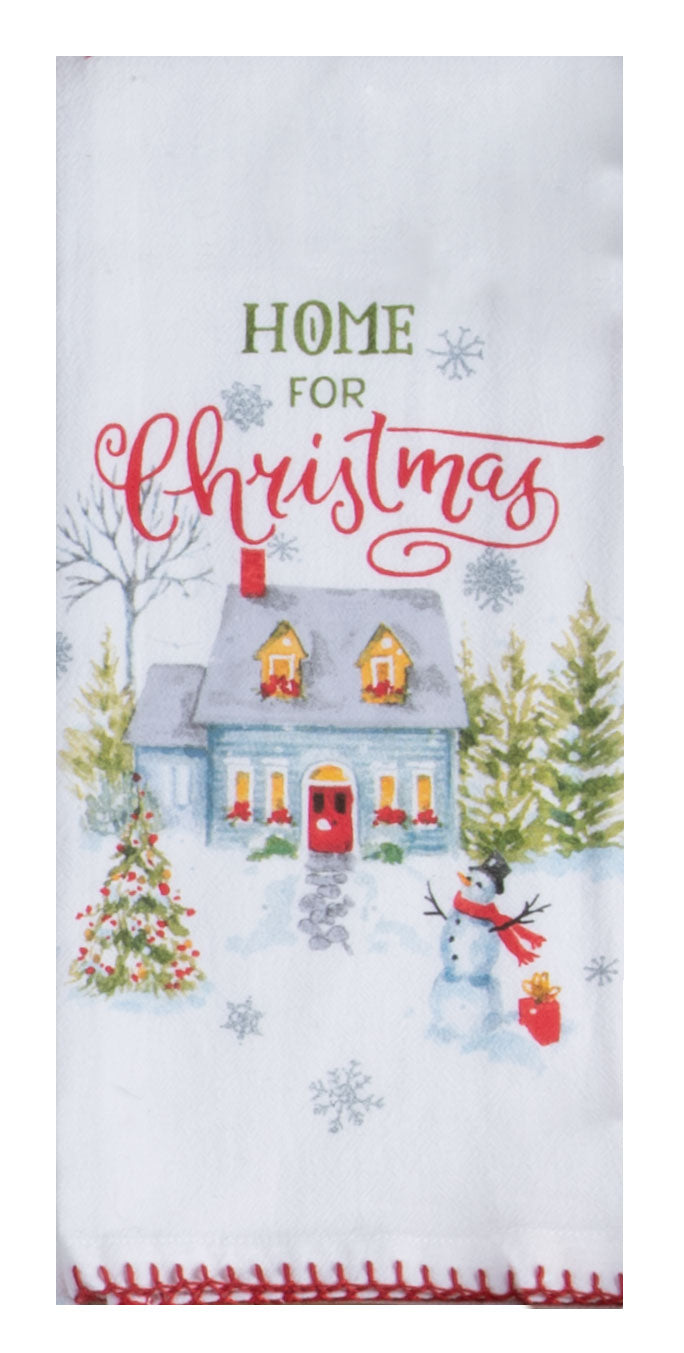 Christmas Village Flour Sack Towel
