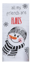 Snowy Day Flakes Dual Purpose Terry Towel