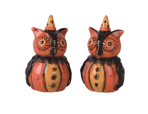 Vintage Owl Salt and Pepper Set