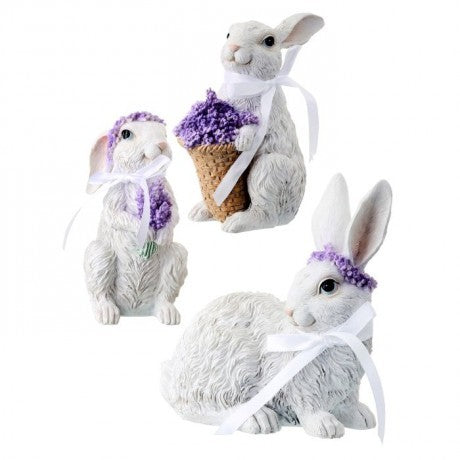 Bunny With Lavender & Ribbon - 3 Styles