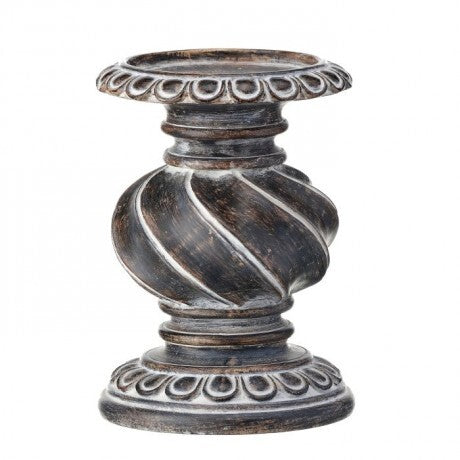 Swirl Knob Candle Holder - Set of 2