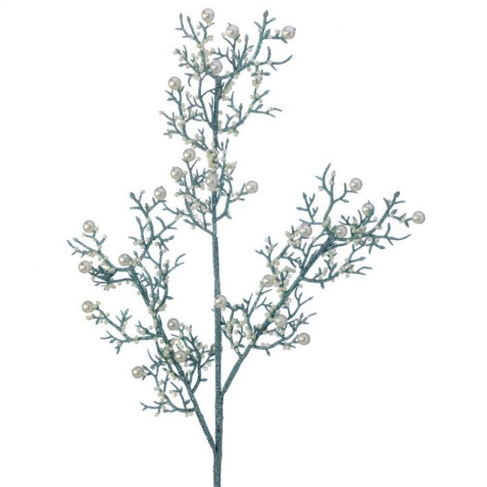 Glitter Coral Spray W/ Pearls