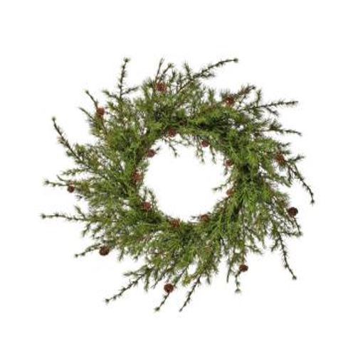 Balsam Pine Wreath With Cones - 28"