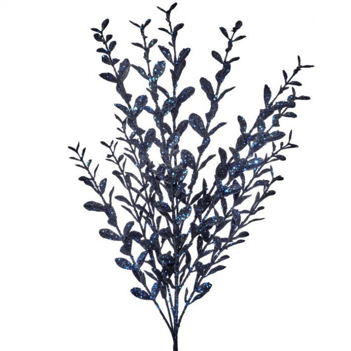 Glitter Sequin Boxwood  Spray- 4 Colors