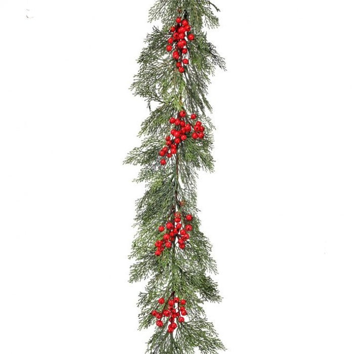 Cedar W/ Berries Garland - 72"