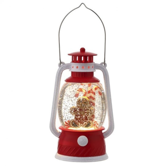 Gingerbread Lighted Water Lantern