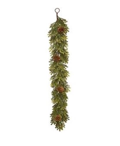 Mini Spruce With Flocked Cones Garland - 48"