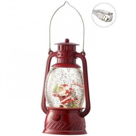 Skating Santa Water Lantern