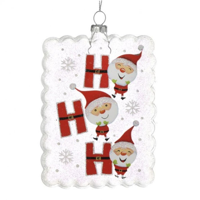 Ho Ho Ho Santa Rectangle Decor