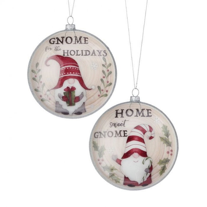 Home Sweet Gnome Disc Ornament - 2 Styles