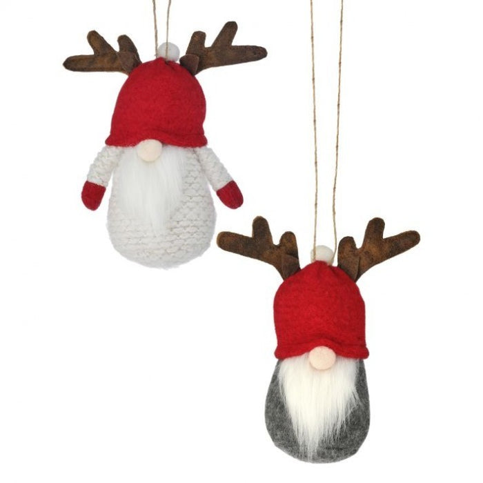 Gnome W/ Antlers Ornament - Styles