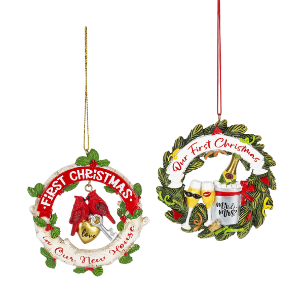 First Christmas Together Ornaments - 2 Options