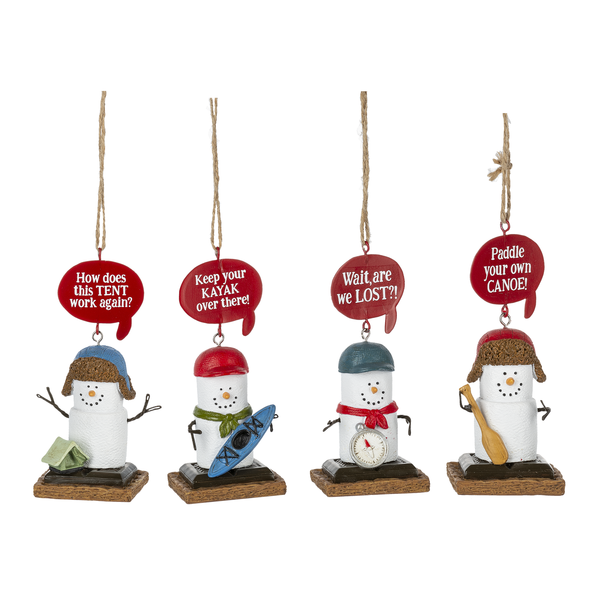 S'more Camp Equipment Ornaments
