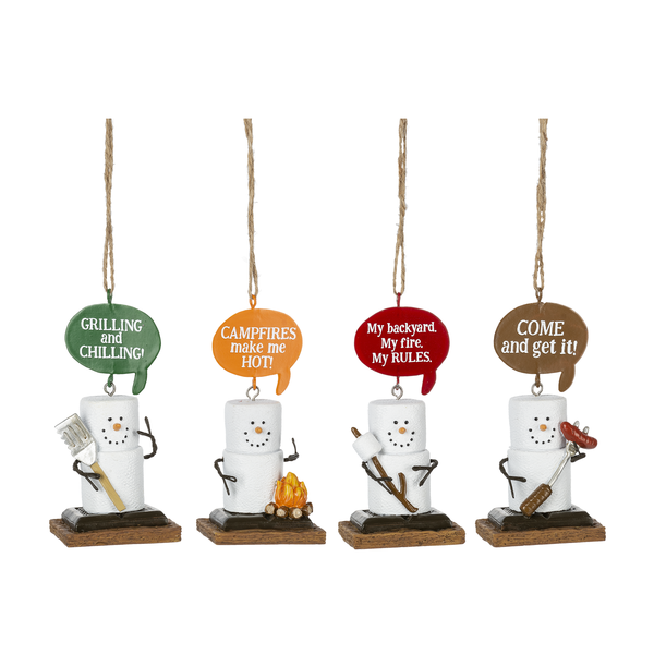 S'more Campfire Friend Ornaments - 4 Styles