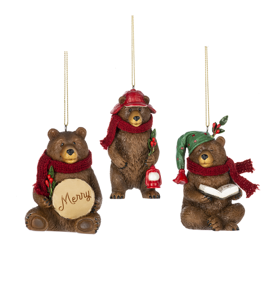 Lodge Bear Ornaments