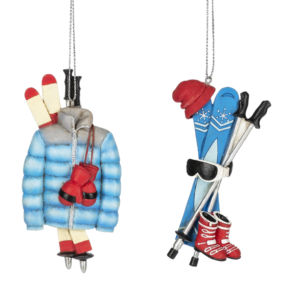 Ski Equipment Ornaments - Styles