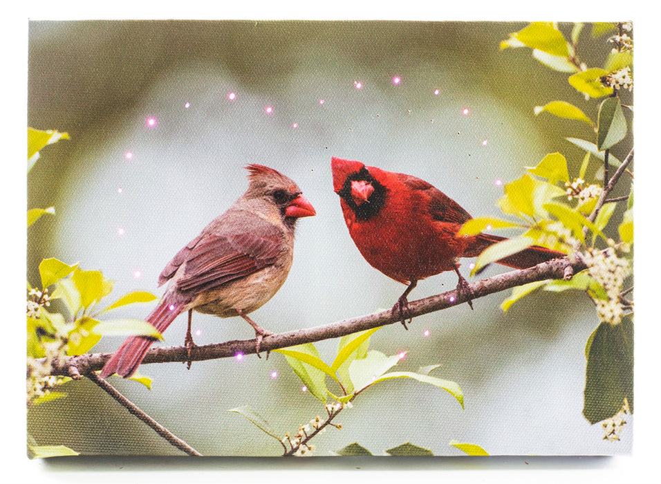Lovebirds on Branch w/ Heart
