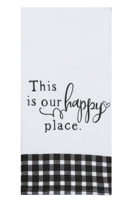 This is our Happy Place Dual Purpose Terry Towel
