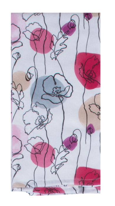 Think Pink Floral Dual Purpose Terry Towel