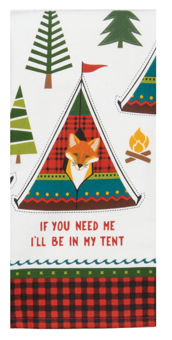 Forest Friends Fox in Tent Dual Purpose Terry Towel