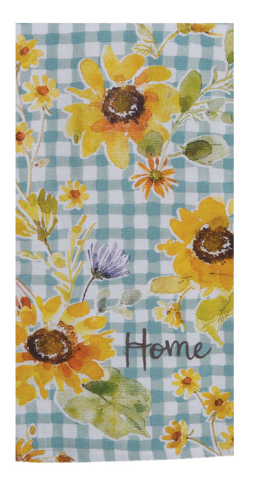 Sunflowers Forever Home Dual Purpose Terry Towel