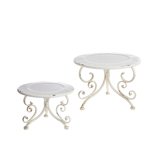 White Distressed Risers - 2 Options