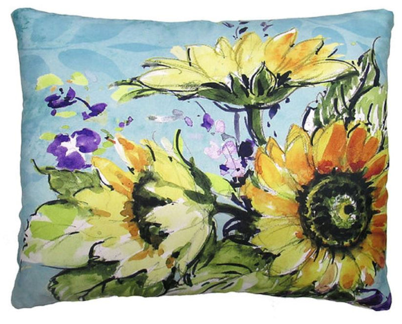 Flowers on Background Pillow