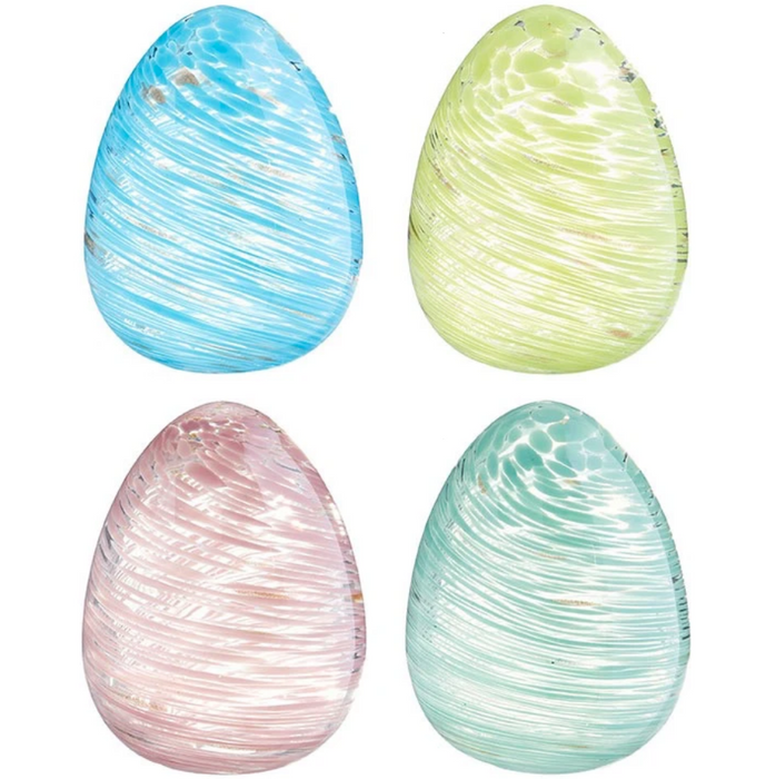Glass Blown Egg - 4 Colors