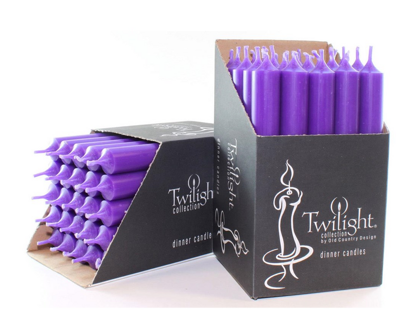 Violet Twilight Dinner Candle - 2 Sizes