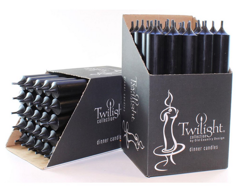 Black Twilight Dinner Candle - 2 Sizes