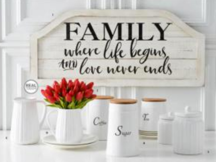 Tea Coffee Sugar Canisters w. Lids - Set of 3