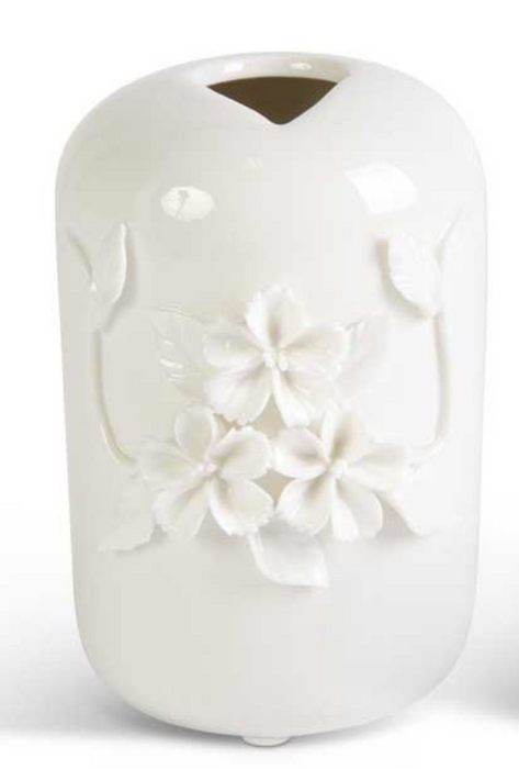 Tall Vase with Raised Flowers - 2 Styles