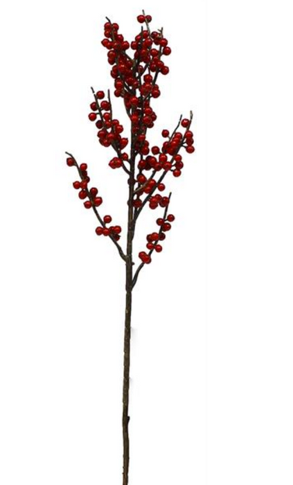 Red Berry Stem - 30"L