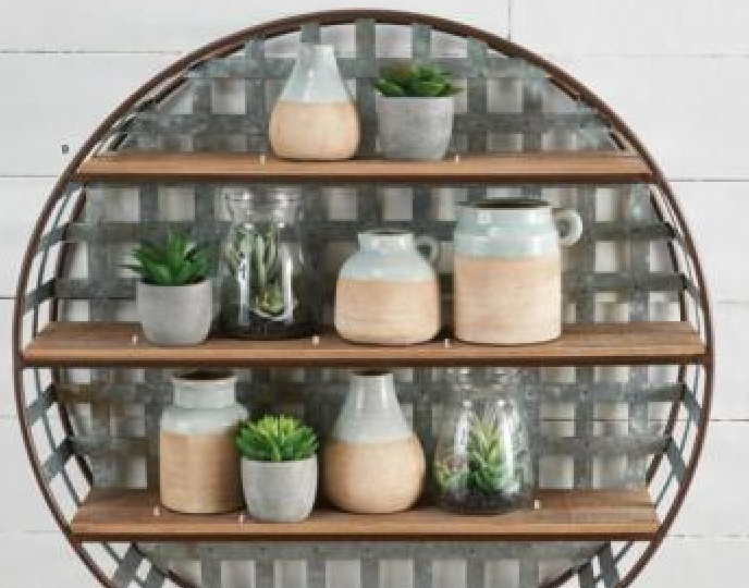 Ceramic Pots With Light Blue Glaze on Top - 5 Styles