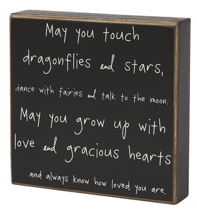 Dragonflies and Stars Box Sign