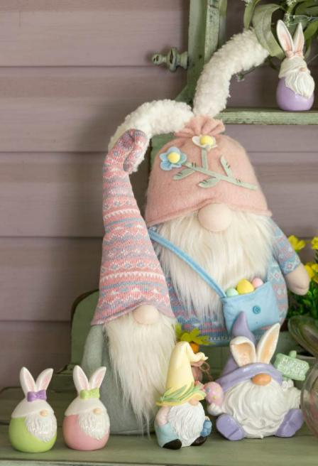 Easter Bunny Gnome Salt & Pepper Set