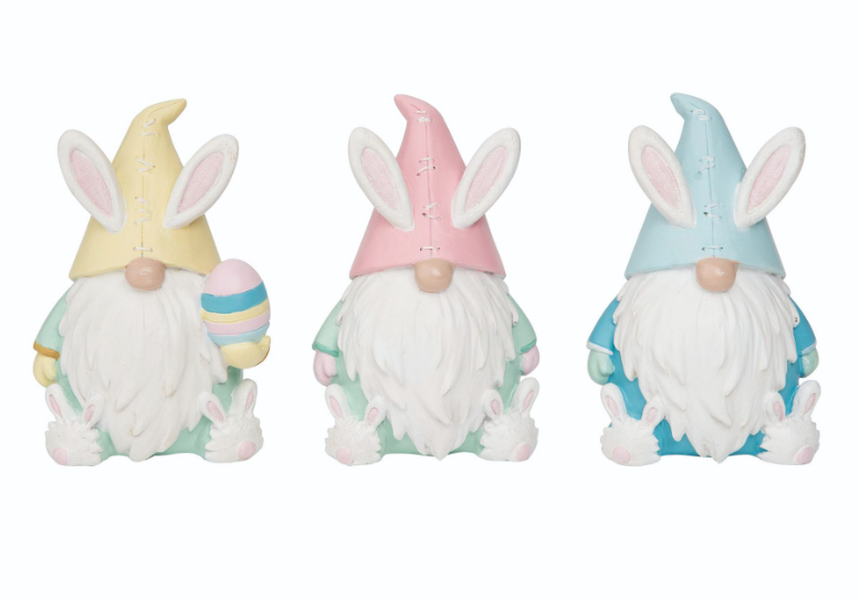 Easter Bunny Gnome Figurine  - 3 Styles