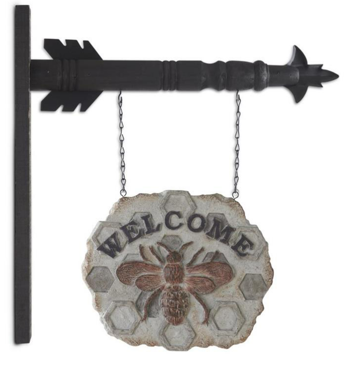 Honeycomb Welcome Sign with Bee Arrow Replacement