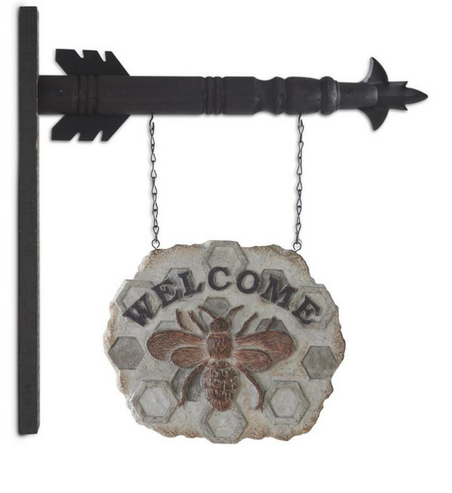 HONEYCOMB WELCOME SIGN W/BEE ARROW REPLACEMENT