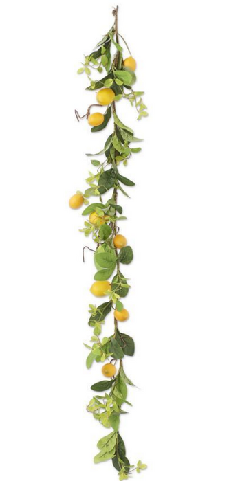 Lemon And Foliage Garland - 60"