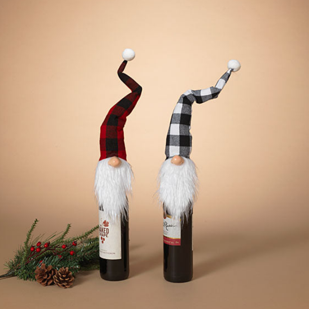 Gnome Wine Bottle Topper- 2 Colors
