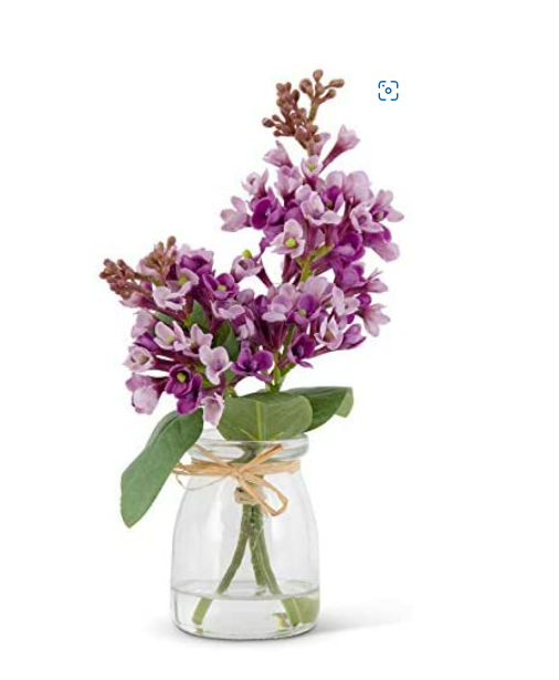 Lilac in Glass Jar - 2 Colors